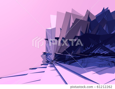 Abstract 3D background with polygons structure, chaotic and sharp. 3D illustration Abstract 3D background with polygons structure, chaotic and sharp. 3D illustration 61212262