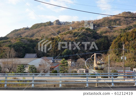 Ruins of a limestone quarry at Koharudake, Tagawa-gun 61212419