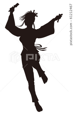 Festival Dancing Woman 02 Adult Woman Dancing with Naruko Silhouette Festival Dancing Woman 02 Adult Woman Dancing with Naruko Silhouette 61212467