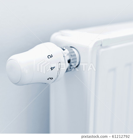 Photo of house interior with radiator - heating. 61212792