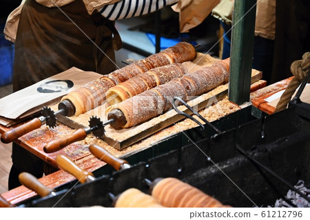 Close up of cooking the traditional sweet Czech food. 61212796