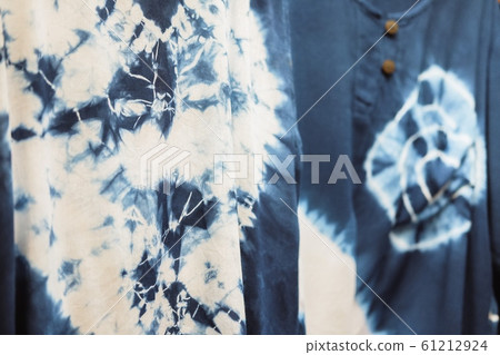 Tie dye shirts with blue and white. Tie dye shirts with blue and white. 61212924