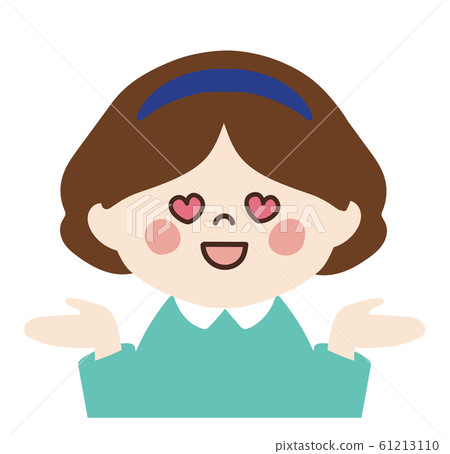 Little girl ③ (eyes heart, introduction pose ①, left and right) 61213110