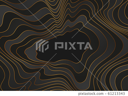 Black and golden liquid refracted waves abstract - Stock Illustration ...