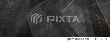 Black grunge corporate background with golden 61213351