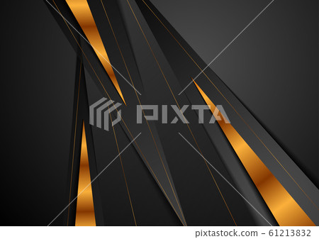 Abstract corporate black and golden concept art Abstract corporate black and golden concept art 61213832