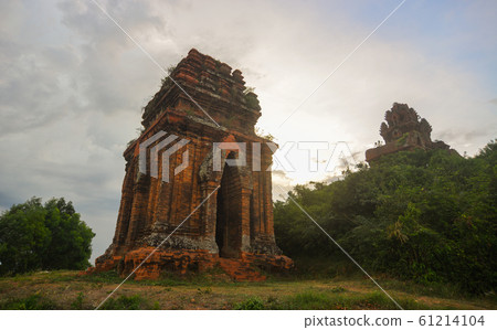 Cham temple tower in Quy Nhon, Vietnam 61214104