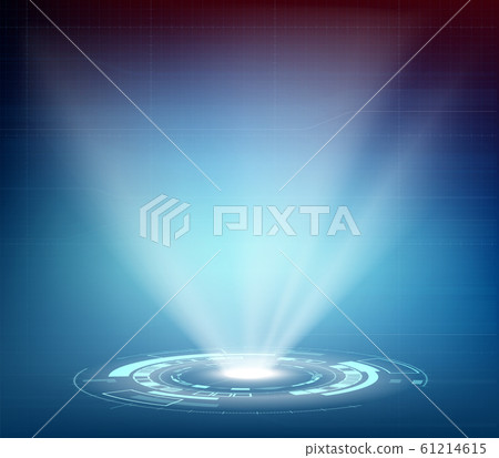 Futuristic projector or hologram Futuristic projector or hologram 61214615