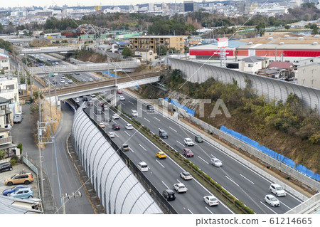 Tomei Expressway crowded with U-turn rush near Yamato tunnel in Kanagawa Prefecture Tomei Expressway crowded with U-turn rush near Yamato tunnel in Kanagawa Prefecture 61214665
