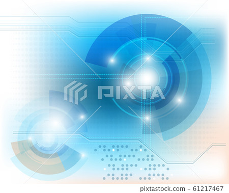 Blue tech background 61217467