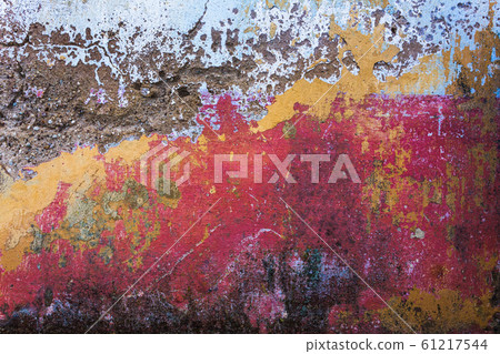 Colorful background pattern of old wall 61217544