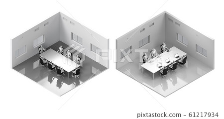 Conference room isometric 61217934