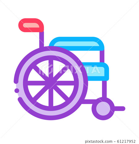 Wheelchair Equipment Icon Outline Illustration Wheelchair Equipment Icon Outline Illustration 61217952