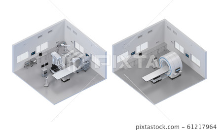 Hospital interior isometric Hospital interior isometric 61217964