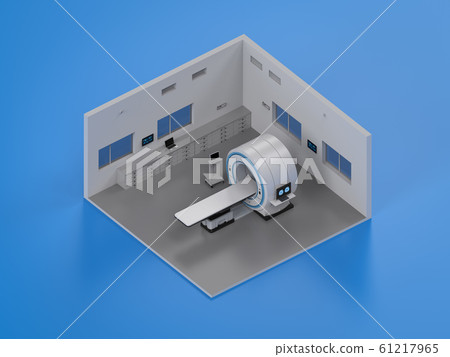 Hospital interior isometric 61217965