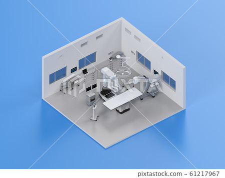 Hospital surgery room isometric 61217967