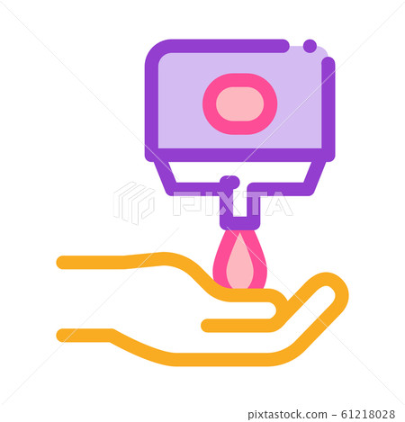 Hands And Liquid Soap Icon Outline Illustration Hands And Liquid Soap Icon Outline Illustration 61218028