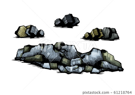 Rocks stones set Rocks stones set 61218764