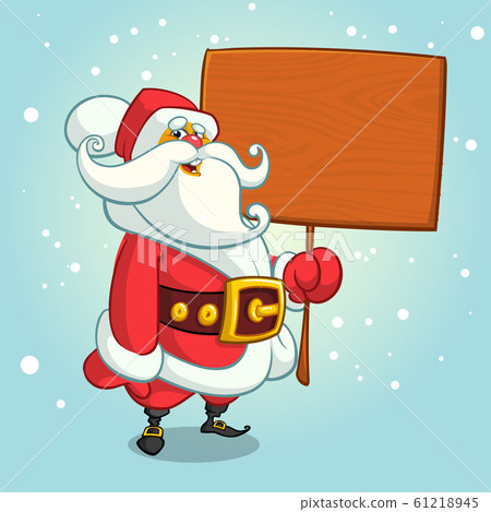 Christmas cartoon of Santa Claus. Vector illustration 61218945