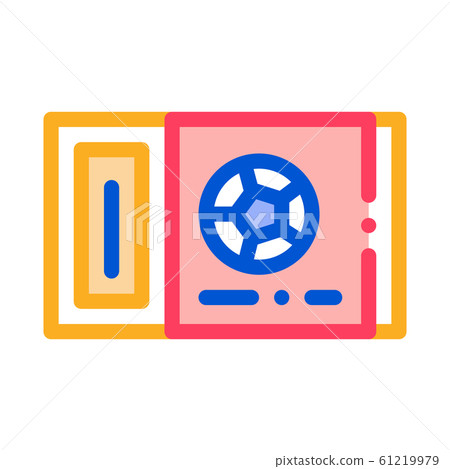 Ticket On Football Game Icon Outline Illustration - Stock Illustration ...