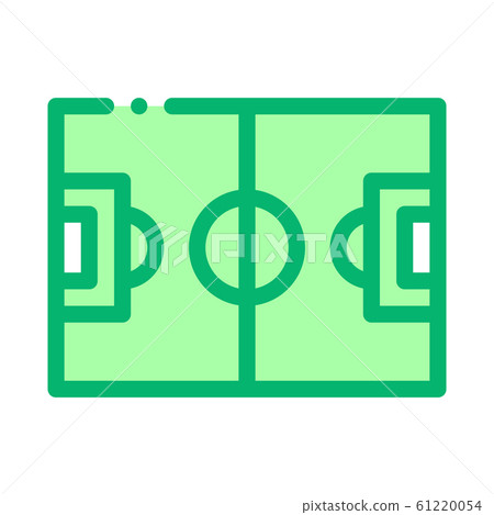 Football Field Icon Vector Outline Illustration 61220054