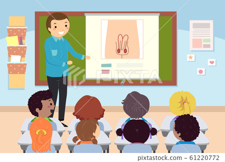 Stickman Kids Teacher Sex Education Male Organ Stickman Kids Teacher Sex Education Male Organ 61220772