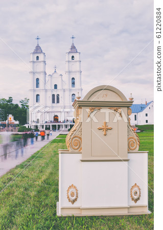 Latvia, Aglona, august, 2007. Basilica of Assumption in Aglona Latvia, Aglona, august, 2007. Basilica of Assumption in Aglona 61220884