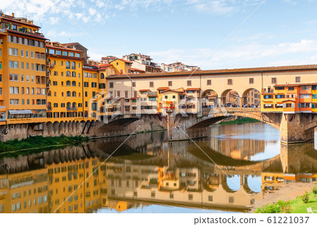 Beautiful view of bridge Ponte Vecchio, Florence, Beautiful view of bridge Ponte Vecchio, Florence, 61221037