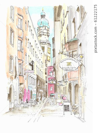 Cityscape of Europe, Innsbruck, Austria 61222175
