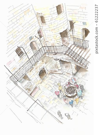 European cityscape, prison well in Marseille, If island, France European cityscape, prison well in Marseille, If island, France 61222237