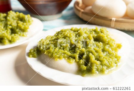 Zunda mochi dish, local confectionery, local food 61222261