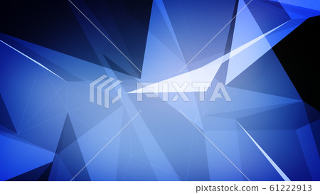3d illustration of a blue triangles background. 61222913