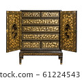 Antique Oriental Lacquered Cabinet 61224543