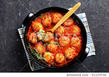 close-up of Boulettes de Poisson, top view 61224556