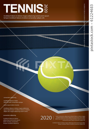 Tennis Championship Poster Vector illustration 61224683