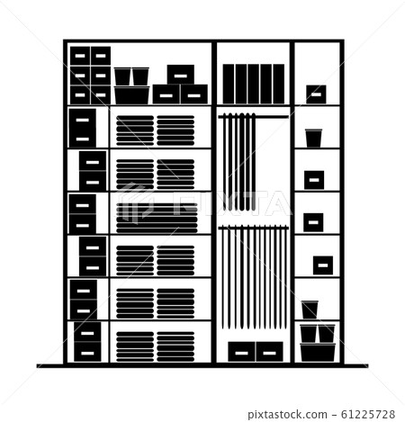 Wardrobe inside, illustration for your design 61225728