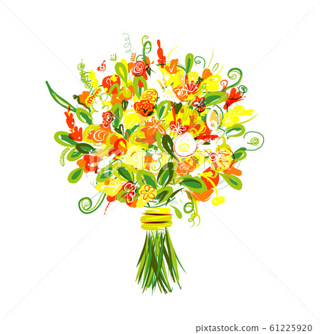 Floral bouquet for your design Floral bouquet for your design 61225920