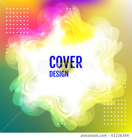 Abstract bright blurry shape, snowflake and aurora. 61226364