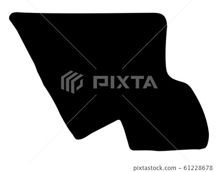 Tuvalu Map Black Silhouette vector illustration 61228678