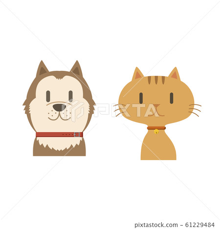 Illustration material | Dog and cat | Pet | Vector 61229484