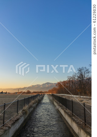 Morning scenery Omachi Morning scenery Omachi 61229830