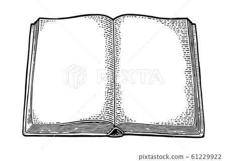 Open book isolated on white background. Vector - Stock Illustration ...