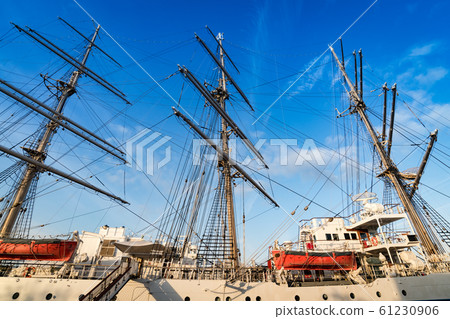 Mast of large training sailing boat Nippon Maru Mast of large training sailing boat Nippon Maru 61230906