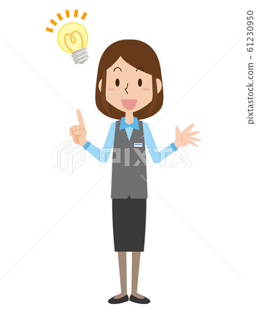 女接待員,業務員,業務員,全身,鼓舞人心的想法 女接待員,業務員,業務員,全身,鼓舞人心的想法 61230950