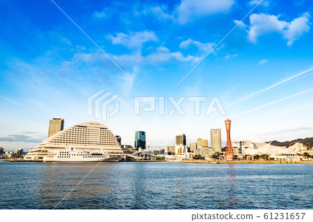 Kobe port in the morning 61231657