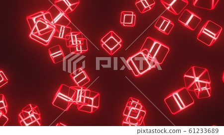 A collection of red cubes 61233689