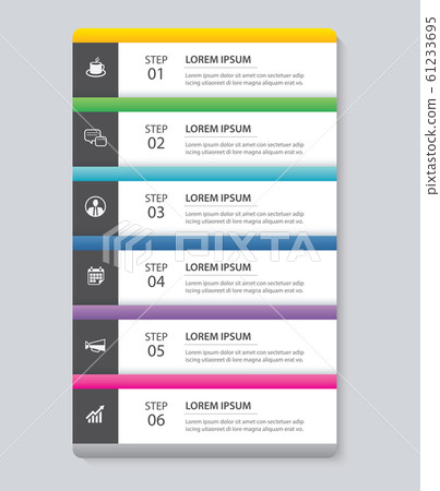 6 data infographics tab paper index template. 6 data infographics tab paper index template. 61233695