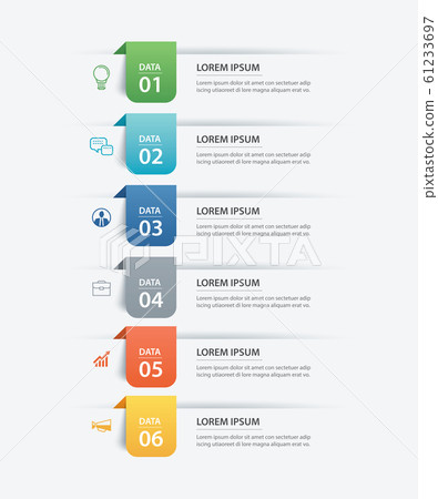 6 data infographics tab paper index template. 6 data infographics tab paper index template. 61233697