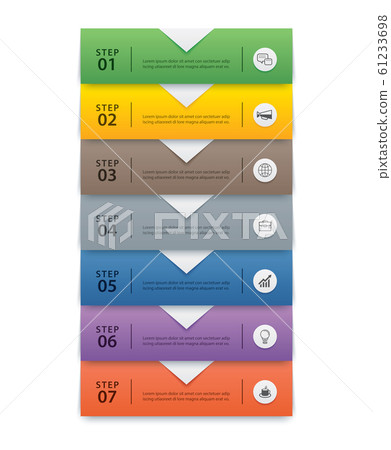 7 data infographics tab paper index template. 61233698