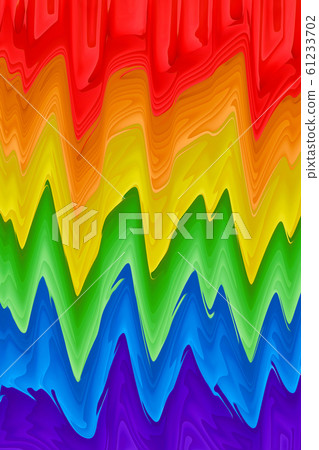 Motion blurred picture of a gay rainbow flag 61233702